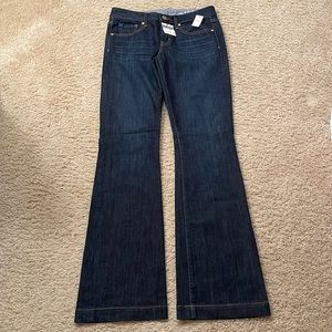 NWT Gap 1969 Long & Lean Trouser Dark Wash Jeans - Size 27 / 4 Long